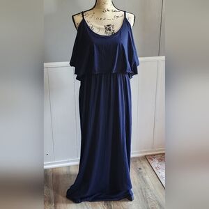 The Chic Petunia Dark Blue Maxi Dress 2xl